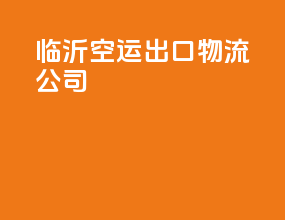 临沂空运出口物流公司