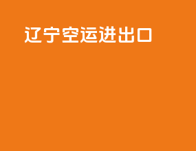 辽宁空运进出口
