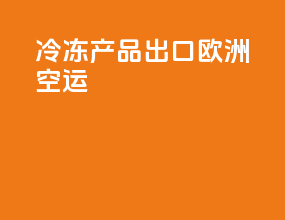 冷冻产品出口欧洲空运