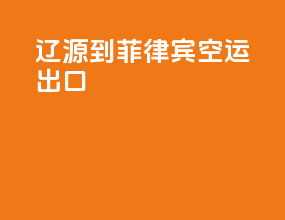 洛阳到菲律宾空运出口
