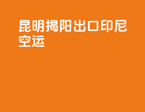 昆明揭阳出口印尼空运