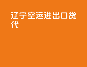 辽宁空运进出口货代