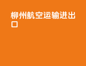 柳州航空运输进出口