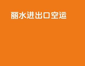丽水进出口空运