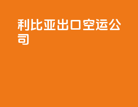 利比亚出口空运公司