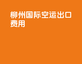 柳州国际空运出口费用