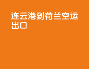 连云港到荷兰空运出口