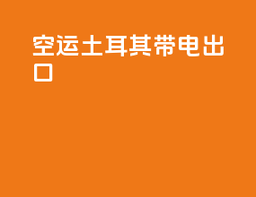 空运土耳其带电出口