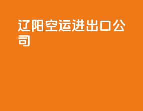 辽阳空运进出口公司