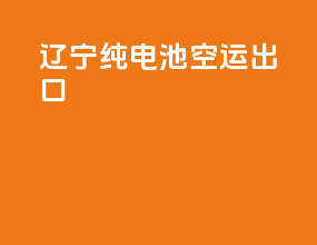 辽宁纯电池空运出口