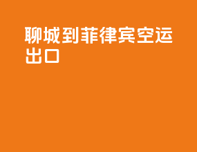 聊城到菲律宾空运出口