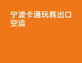 宁波卡通玩具出口空运