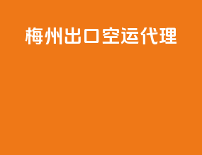 梅州出口空运代理