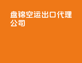 盘锦空运出口代理公司