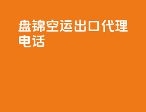 盘锦空运出口代理电话