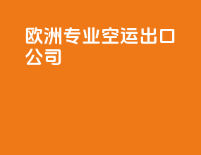 欧洲专业空运出口公司