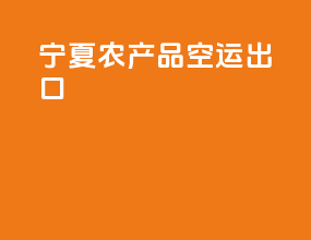 宁夏农产品空运出口