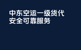 中东空运一级货代，安全可靠服务