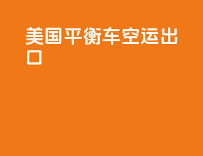 美国平衡车空运出口