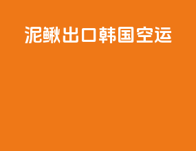泥鳅出口韩国空运