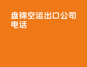 盘锦空运出口公司电话