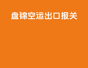 盘锦空运出口报关