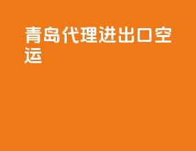 青岛代理进出口空运