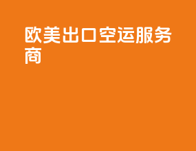 欧美出口空运服务商