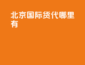 北京国际货代哪里有