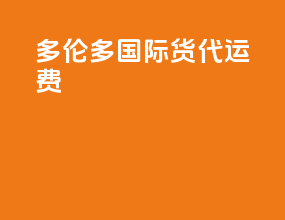 多伦多国际货代运费