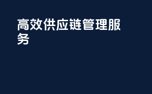 高效供应链管理服务