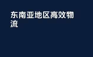 东南亚地区高效物流