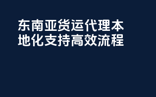 东南亚FBA货运代理，本地化支持高效流程