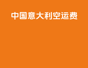 中国意大利空运费