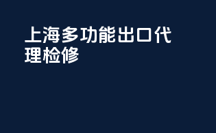 上海多功能出口代理检修