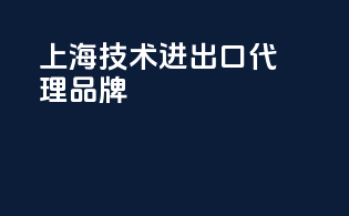 上海技术进出口代理品牌