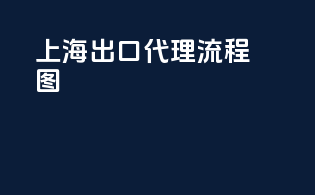 上海出口代理流程图