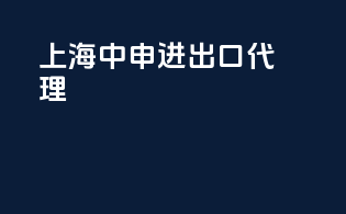 上海中申进出口代理
