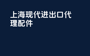 上海现代进出口代理配件