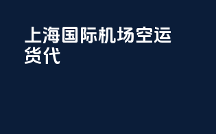 上海国际机场空运货代