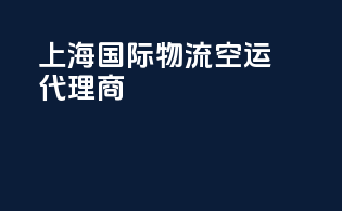 上海国际物流空运代理商