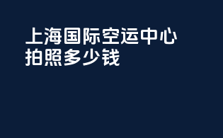 上海国际空运中心拍照多少钱