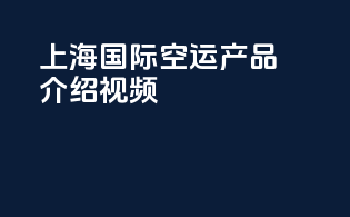 上海国际空运产品介绍视频