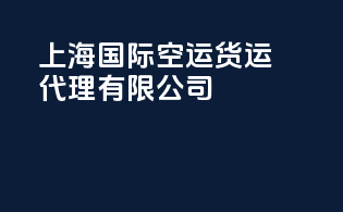 上海国际空运货运代理有限公司