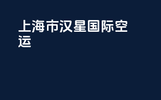 上海市汉星国际空运