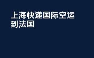 上海快递国际空运到法国