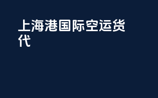 上海港国际空运货代