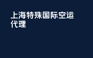 上海特殊国际空运代理