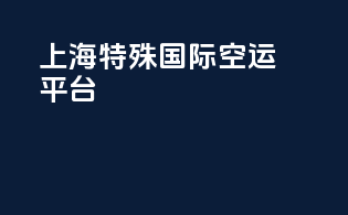 上海特殊国际空运平台