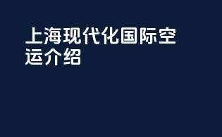 上海现代化国际空运介绍